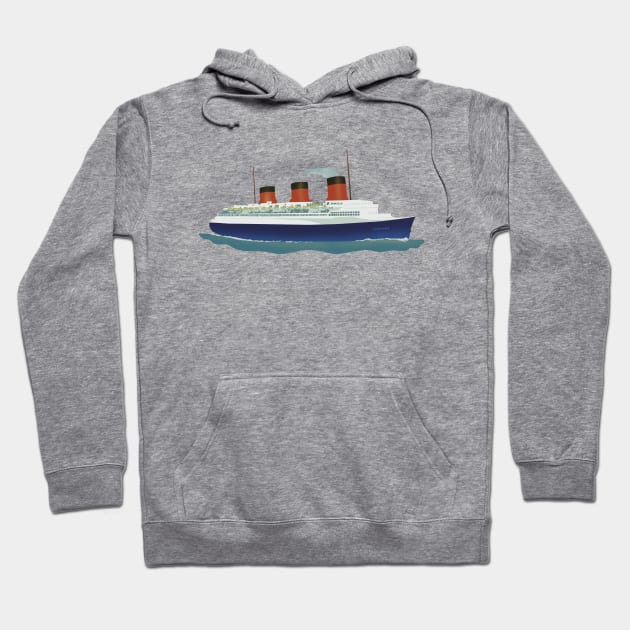 Nautical boat the Normandie Hoodie by Mimie20